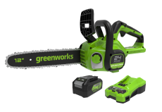 Цепная пила аккумуляторная Greenworks GD24CS30K4 (24В, 1хАКБ 4Ач и ЗУ) 30см