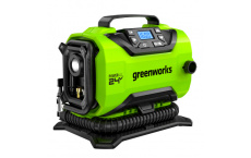 Компрессор аккумуляторный Greenworks ACG301 (24В/12В,11 бар) автомобильный