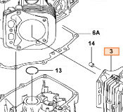 Прокладка Kawasaki 18HP