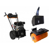 Подметальная машина бензиновая SW7080E VILLARTEC (щетка + насадка снегоуборщик)