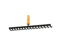 Грабли для грунта FISKARS OneClick 16 зубьев металлические без черенка