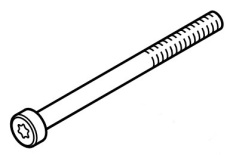 Винт с цилиндрической головкой IS M6 80