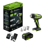 Фен строительный аккумуляторный Greenworks G24HG (24В, 1хАКБ 4Ah и ЗУ)