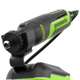 Гравер аккумуляторный Greenworks G24RT (24В, 1АКБх2Ач и ЗУ, оснастка 52 шт)
