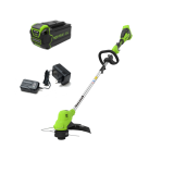 Триммер аккумуляторный Greenworks GD40LT (40В, 1хАКБ 4Ач и ЗУ) 33-38см