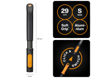 Черенок алюминиевый 29 см FISKARS OneClick S