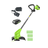 Триммер аккумуляторный Greenworks G24LT251 (24В, 1х2Ач, ЗУ) 25см