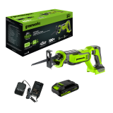 Пила сабельная аккумуляторная Greenworks GPT-BLRS-1 (24В, 1*АКБх2Ач и ЗУ)