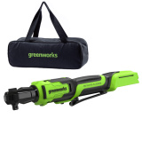 Гайковерт-трещотка аккумуляторный Greenworks GD24RW 1/2&quot; (24В, без АКБ и ЗУ, сумка) 80Нм