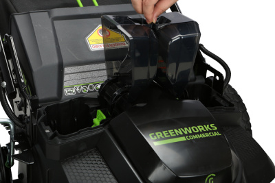 Газонокосилка аккумуляторная Greenworks GC82LM61S (82В, 2хАКБ 5 Ач и ЗУ 8А) 61см самоходная