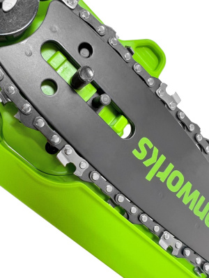 Цепная мини пила аккумуляторная Greenworks GD24CSMNX (24В, 1*АКБ 4Ач&nbsp;&nbsp;и ЗУ) 15см