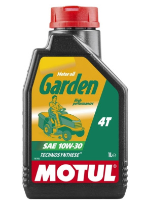 Масло MOTUL GARDEN 4T 10W30 моторное для четырехтактных двигателей садовой техники, 1л