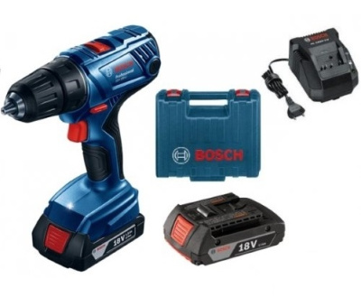 Шуруповерт аккумуляторный GSB 180-LI 54Нм 2*2 Ah Чемодан, BOSCH