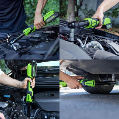 Гайковерт-трещотка аккумуляторный Greenworks GD24RWX 1/2" удлин. (24В, без АКБ и ЗУ) 80Нм