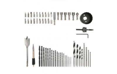 Набор сверл, бит и коронок Greenworks в кейсе, 60 предметов