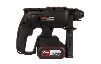 Перфоратор аккумуляторный Kress KU390.4, 2 Дж (20В, 4Ач х 2, ЗУ 6А, кейс)