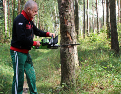 Цепная пила аккумуляторная Greenworks GD40CS18K8 (40В, 1хАКБ 8Ач и ЗУ) 40см