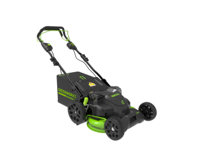 Газонокосилка аккумуляторная Greenworks GC82LM61S (82В, 2хАКБ 5 Ач и ЗУ 8А) 61см самоходная