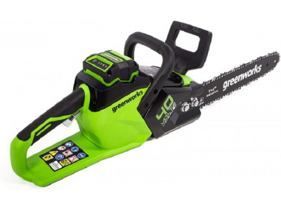Цепная пила аккумуляторная Greenworks GD40CS15 (40В, 1*АКБ 2Ач и ЗУ)
