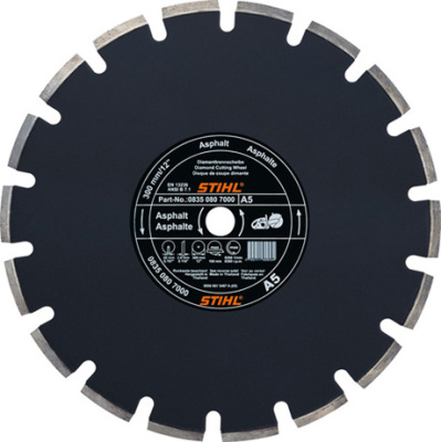 Круг алмазный A80 350 20 3 (асфальт) STIHL