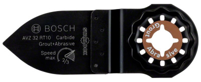 Пильное полотно  AVZ 32 RT10 32 x 50 mm шлифподошва Carbide-RIFF Starlock, BOSCH