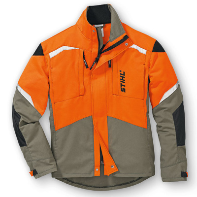 Куртка STIHL FUNCTION ERGO, цвет оливковый/сигнальный оранжевый/черный M