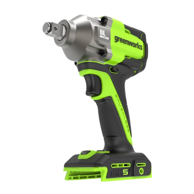 Гайковерт ударный аккумуляторный Greenworks IW5500 (24В, 1хАКБ 5Ач и ЗУ) 500Нм