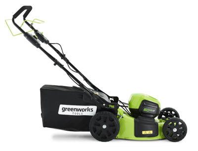 Газонокосилка аккумуляторная Greenworks GD60LM46SPK4 (60В, с 1хАКБ 4Ач и ЗУ) 46см самоходная