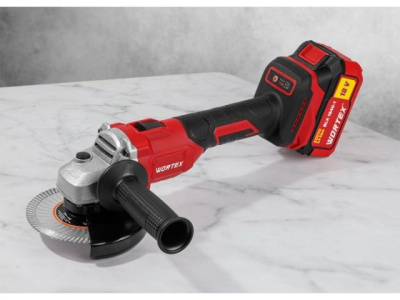 Углошлшлифмашина аккумуляторная WORTEX LX CAG 1812-1 E в чем., 18 В, 125 мм, 8000 об/м (рег. об.)