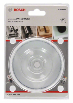 Коронка Progressor for Wood and Metal 95/44мм (древесина, металл), BOSCH