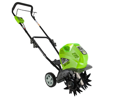Культиватор аккумуляторный Greenworks G40TLK4 (40В с 1хАКБ 4 А-ч и ЗУ)