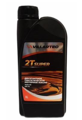 Масло моторное 1л VILLARTEC 2Т SUPER синтетическое (кратно 12шт)