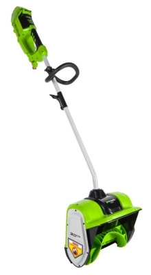 Снегоуборщик аккумуляторный Greenworks GD40SSK2 (40В, с 1хАКБ 2 А-ч и ЗУ) 30см