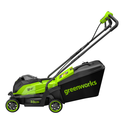Газонокосилка аккумуляторная Greenworks GD24LM331 (24В, 1хАКБ 2Ач и ЗУ) 33см