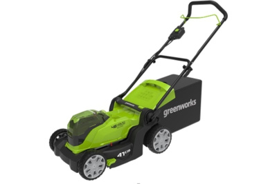 Газонокосилка аккумуляторная Greenworks G24X2LM41K2x (2х24В, с 2хАКБ 4А-ч и ЗУ) 41 см