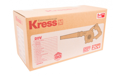 Воздуходув аккумуляторный KRESS KU085.9 (20В, без АКБ и ЗУ)