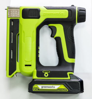 Степлер аккумуляторный Greenworks G24CS10 (24В, без АКБ и ЗУ)