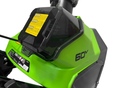 Снегоуборщик аккумуляторный Greenworks GD60PSTK4 (60В, c 1хАКБ 4А-Ч и ЗУ) 51см