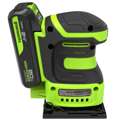 Плоскошлифовальная машина аккумуляторная Greenworks G24SS14 (24В, 1хАКБ 2Ач и ЗУ)