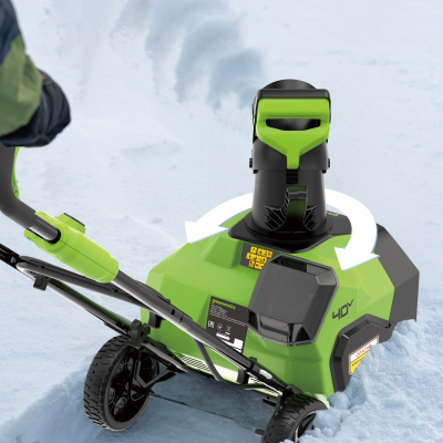 Снегоуборщик аккумуляторный Greenworks G40ST40 (40В, без АКБ и ЗУ) 40см