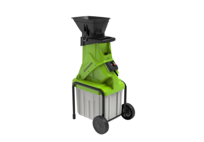 Измельчитель садовый электрический Greenworks GACSB 2500Вт с контейнером