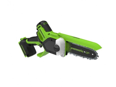 Цепная мини пила аккумуляторная Greenworks GD24CS15 (24В, без АКБ и ЗУ) 15см с авто/смазкой цепи