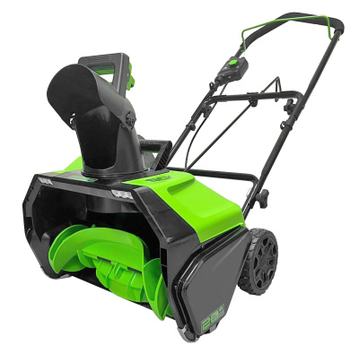 Снегоуборщик аккумуляторный Greenworks GD60PSTK4 (60В, c 1хАКБ 4А-Ч и ЗУ) 51см