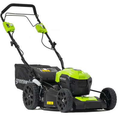 Газонокосилка аккумуляторная Greenworks GD40LM46SPK5 (40В, 46 см, 1хАКБ 5Ач и ЗУ)