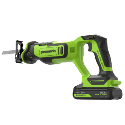 Пила сабельная аккумуляторная Greenworks GPT-BLRS-1 (24В, 1*АКБх2Ач и ЗУ)