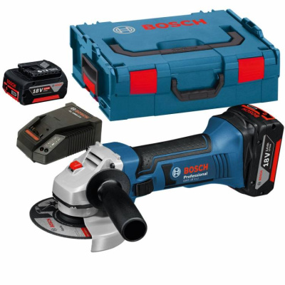 Углошлифмашина аккумуляторная GWS 18 V-LI, L-BOXX, BOSCH