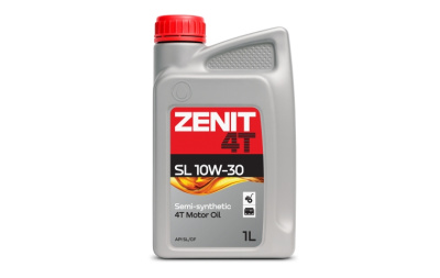 Масло моторное полусинтетическое ZENIT SL 10W-30, 1л для 4Т двигателей силовой и садовой техники
