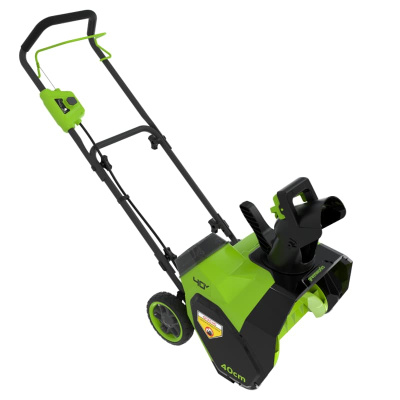 Снегоуборщик аккумуляторный Greenworks G40ST40 (40В, c 1хАКБ 5Ач и ЗУ) 40см