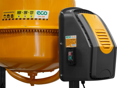 Бетоносмеситель ECO CM-180 (объём 180/131 л, 900 Вт, 230 В, вес 48,4 кг)