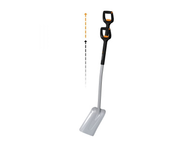 Лопата совковая телескопическая FISKARS Xact (120,8-140 см)